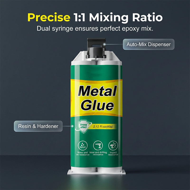 High-Strength AB Metal Repair Glue — Ready for first use