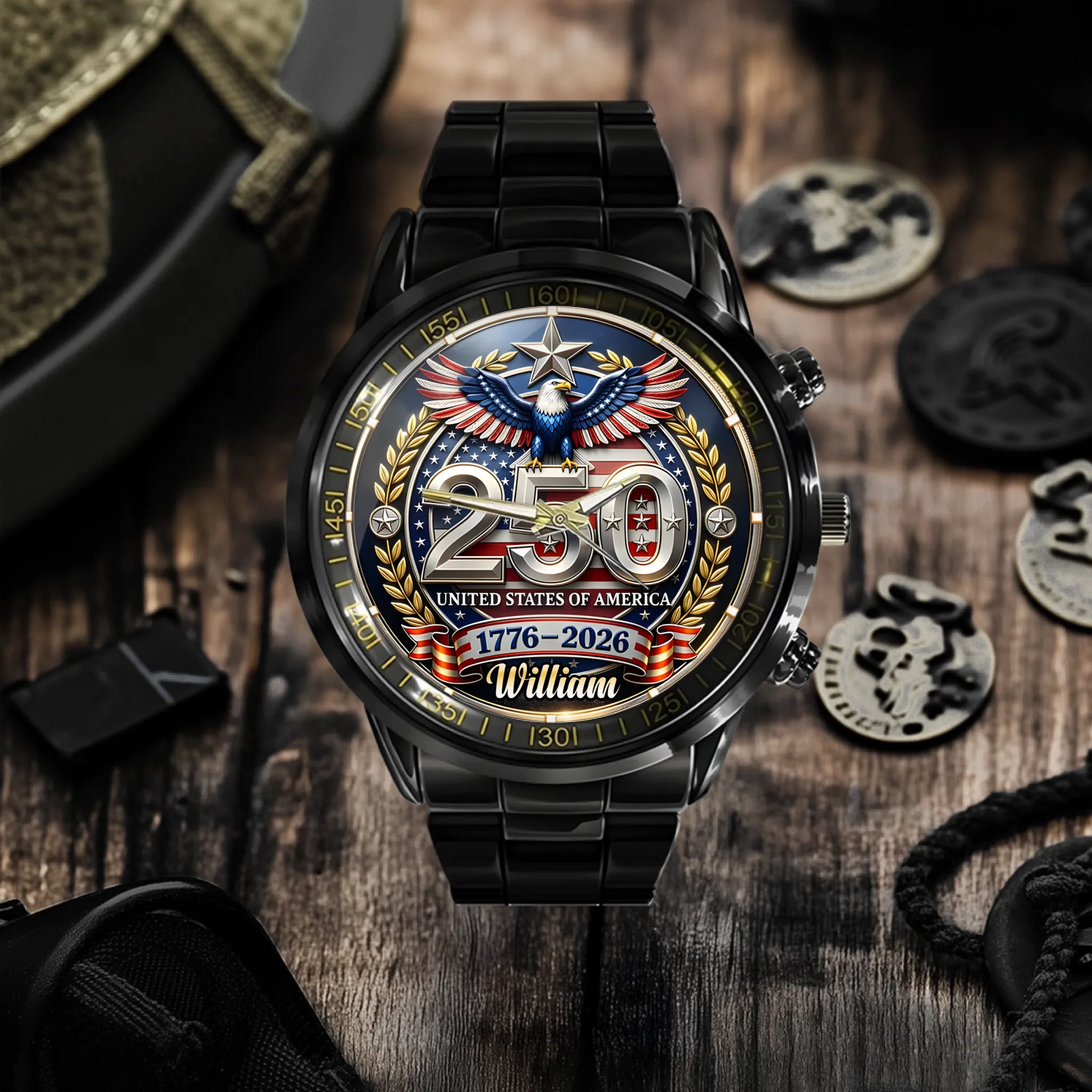 Constitution & Liberty Personalized Anniversary Watch — The details that make the difference