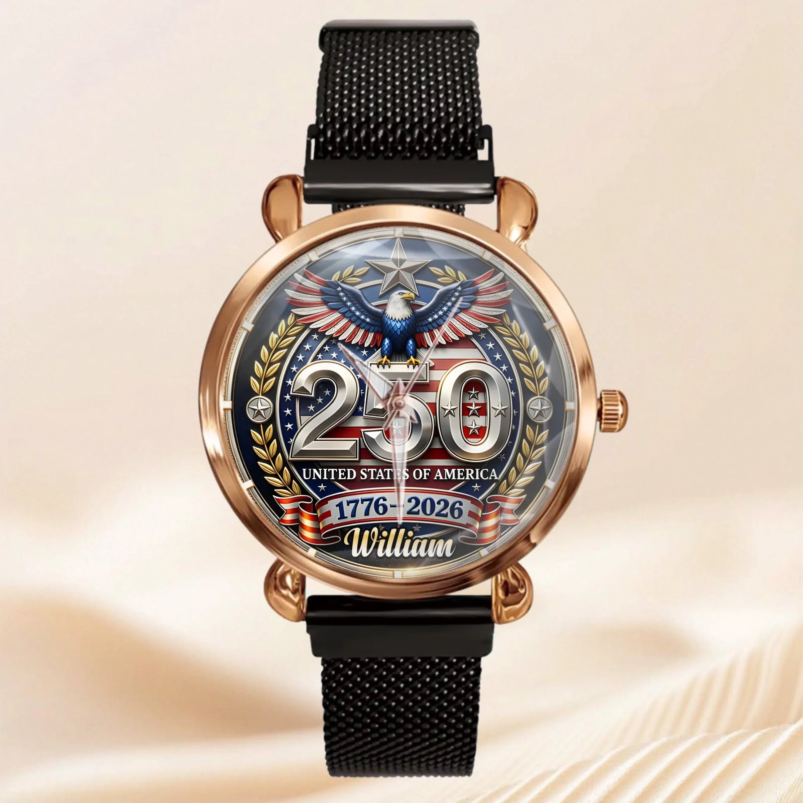 Constitution & Liberty Personalized Anniversary Watch — Make it part of your routine