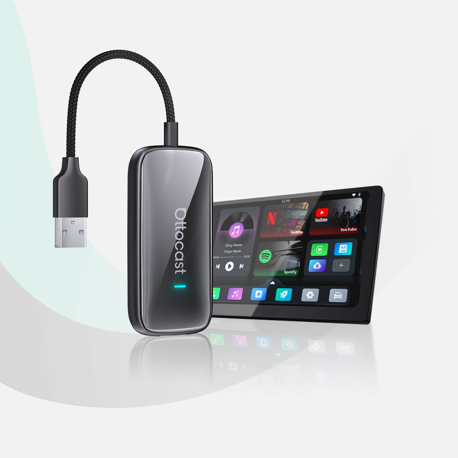 Ottocast Play2Video Ultra Wireless Adapter — Bring wireless connectivity to your car screen.