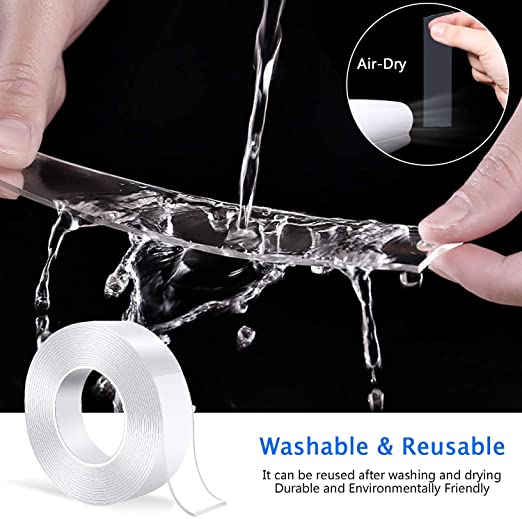 Nano Double-Sided Transparent Tape — 3 m — Make everyday mounting simpler.