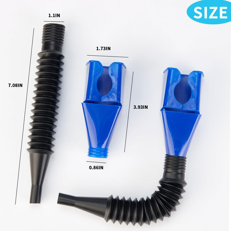 Flexible Wide-Mouth Funnel with Filter — Built-in filter