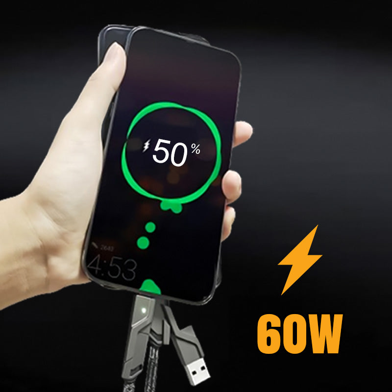 4-in-1 Charging & Data Cable — Make it part of your routine