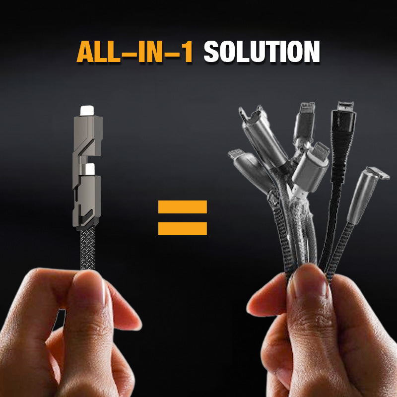 4-in-1 Charging & Data Cable — The details that make the difference