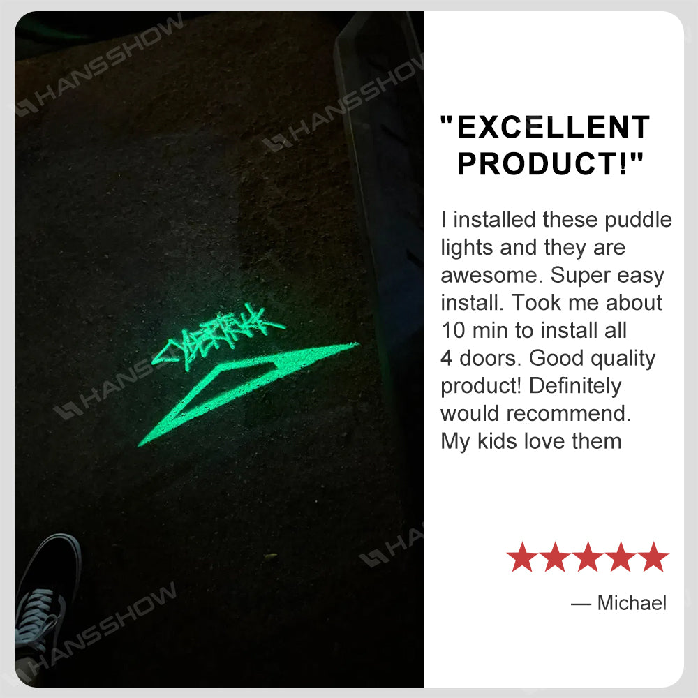 Cybertruck 64-Color App-Controlled Puddle Lights — Ready for first use