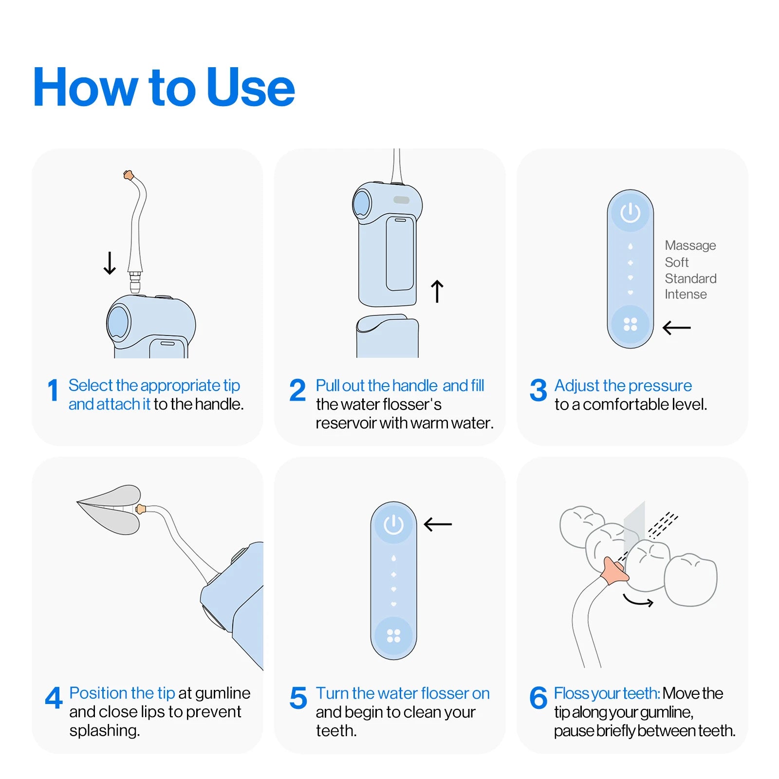 usmile C10 Portable Water Flosser — The details that make the difference